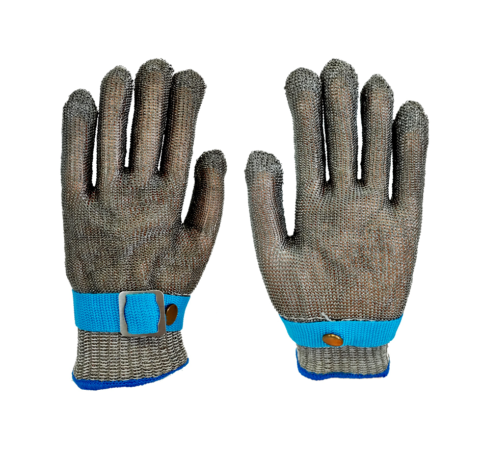Steel wire anti cutting gloves
