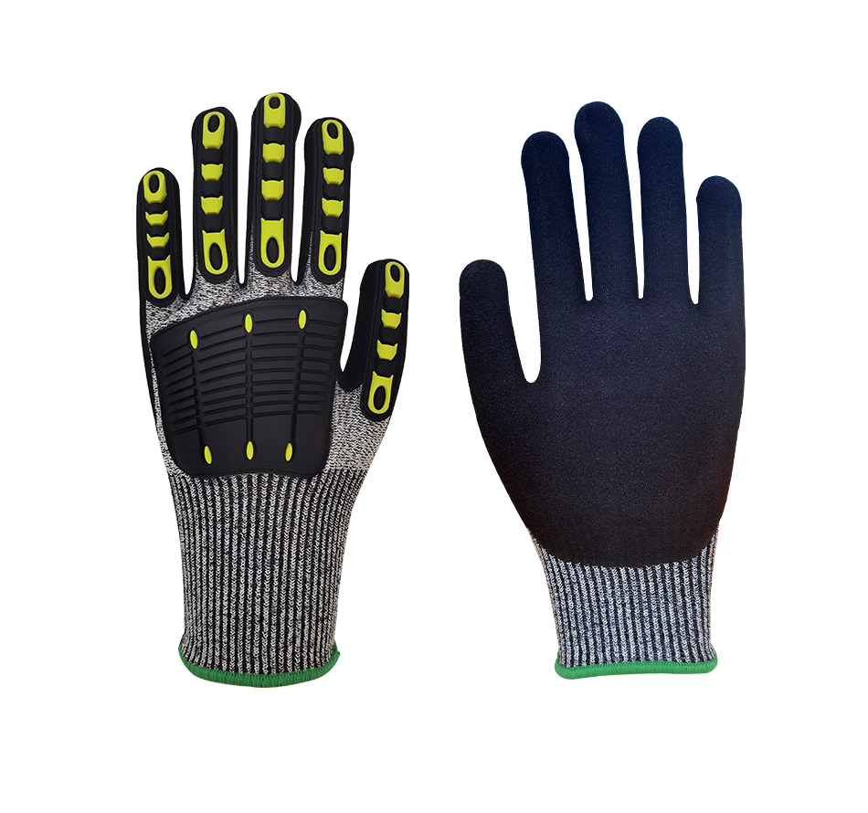 Collision and cutting resistant mechanical gloves CUT-005 