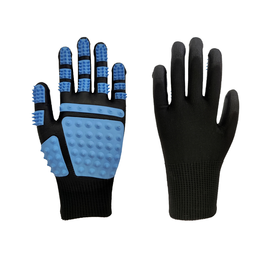 Pet grooming gloves -1