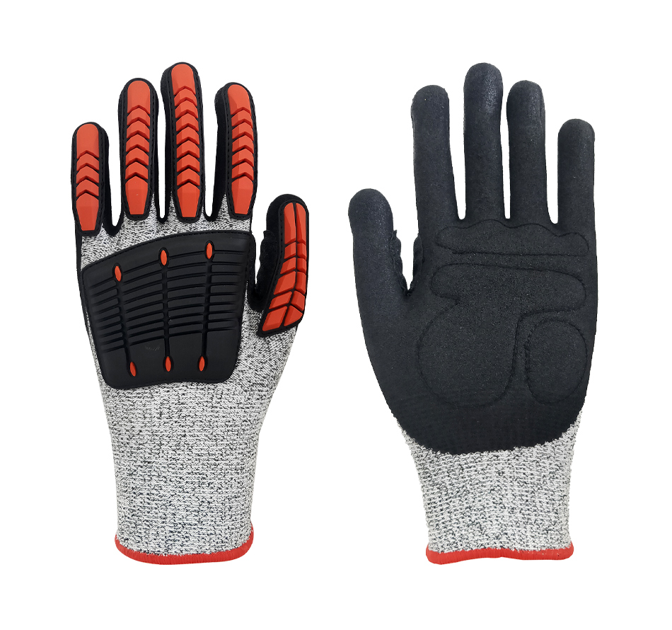 Collision and cutting resistant mechanical gloves -9