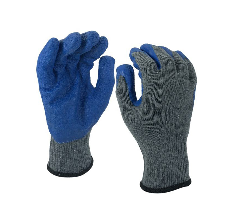 Latex coated anti slip gloves
