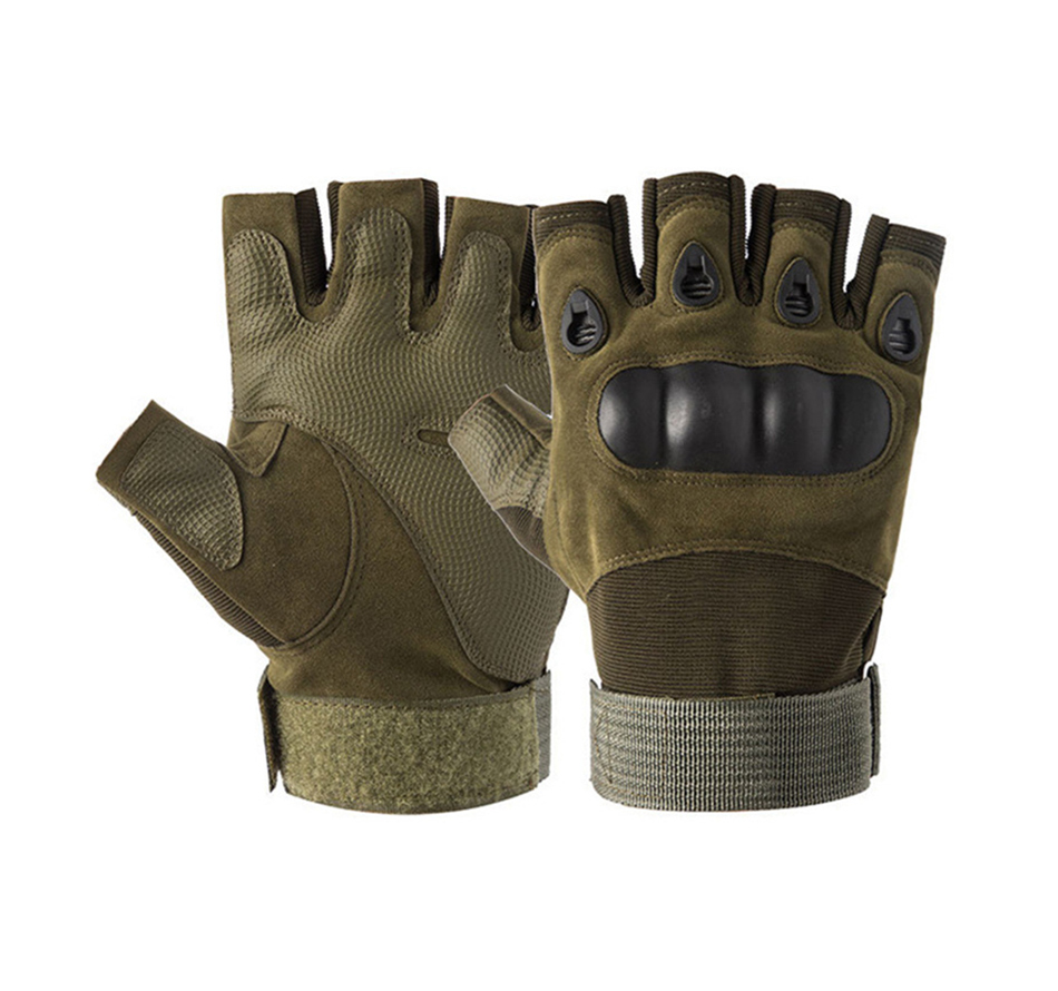 Half finger hard shell sports gloves 