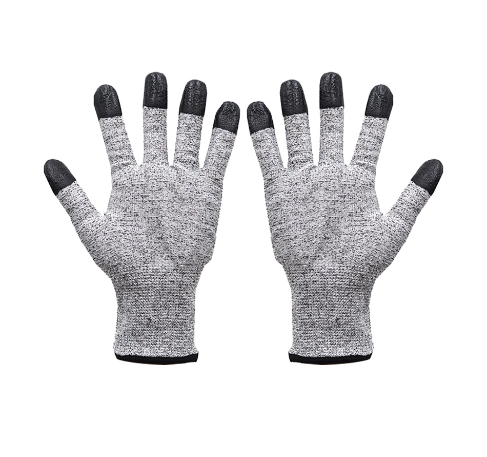 Finger coated anti cutting gloves 