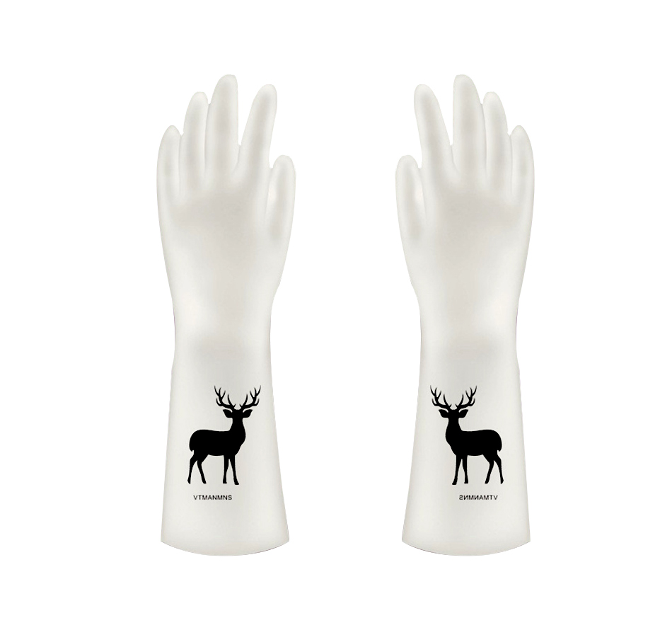 Waterproof and anti slip household gloves